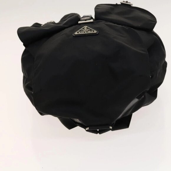 PRADA Backpack Nylon Black Silver Auth main image 7